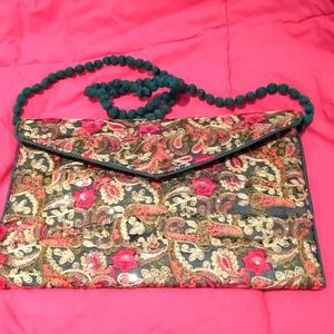 Indian boho patchwork embroidered crossbody sling